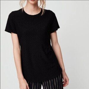 ARITZIA Wilfred Capucine Swiss Dot Black Tunic Tee Shirt Womens Medium